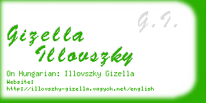 gizella illovszky business card